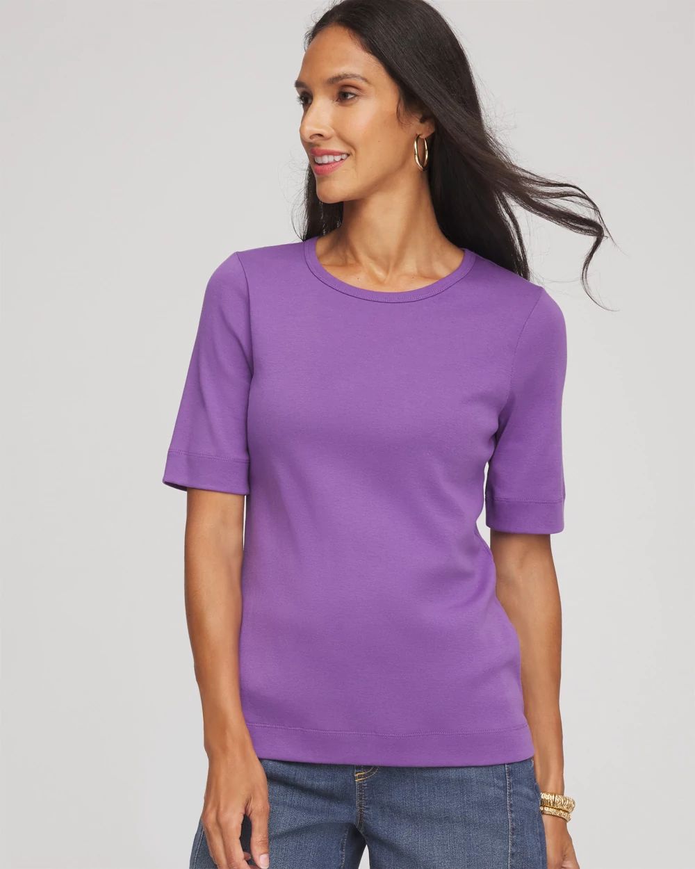 Classic Fit Pima Cotton Tee | Chico's